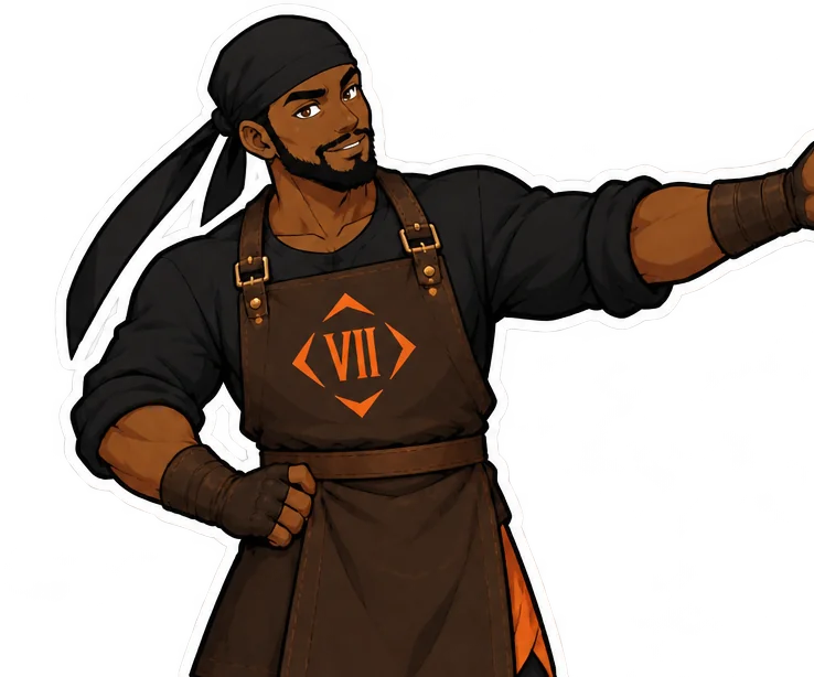 The smith, host of The Seventh Blade